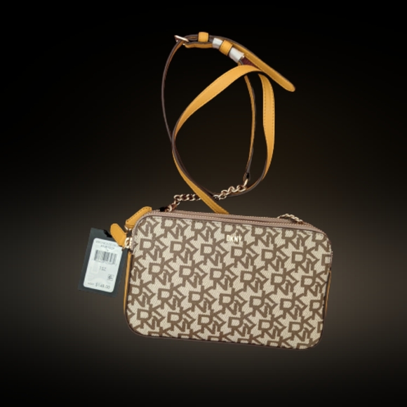 Dkny Bags Dkny Veronica Crossbody Double Zip Nwt Yellow Poshmark